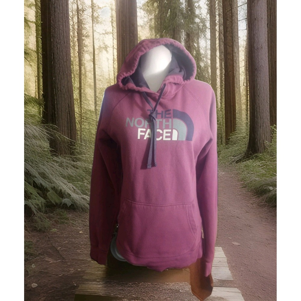 The North Face Womens S Half Dome Hoodie  Pink Mauve, Logo Outdoor Hiking Lounge